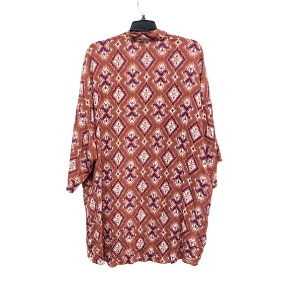 Women's MED/LARGE Duster Kimono Cardigan Knox Rose Cognac - Picture 4 of 6